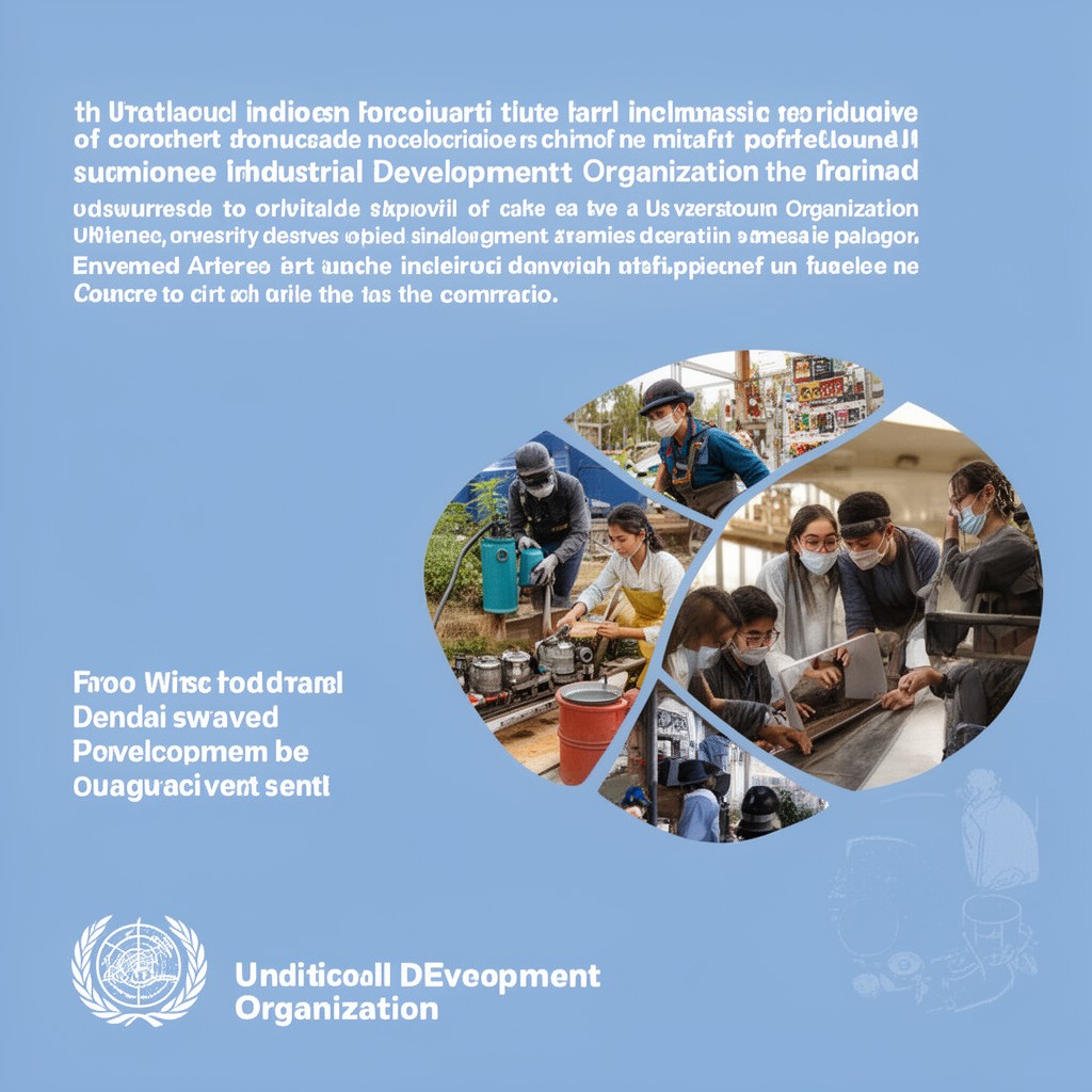 AI-generated illustration of United Nations Industrial Development Organization