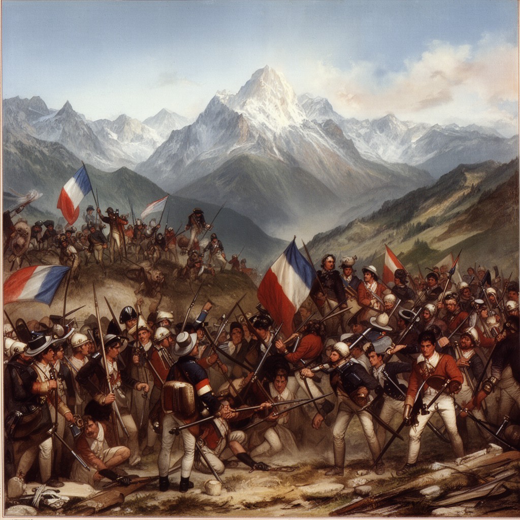 AI-generated illustration of French Republican Army of the Alps