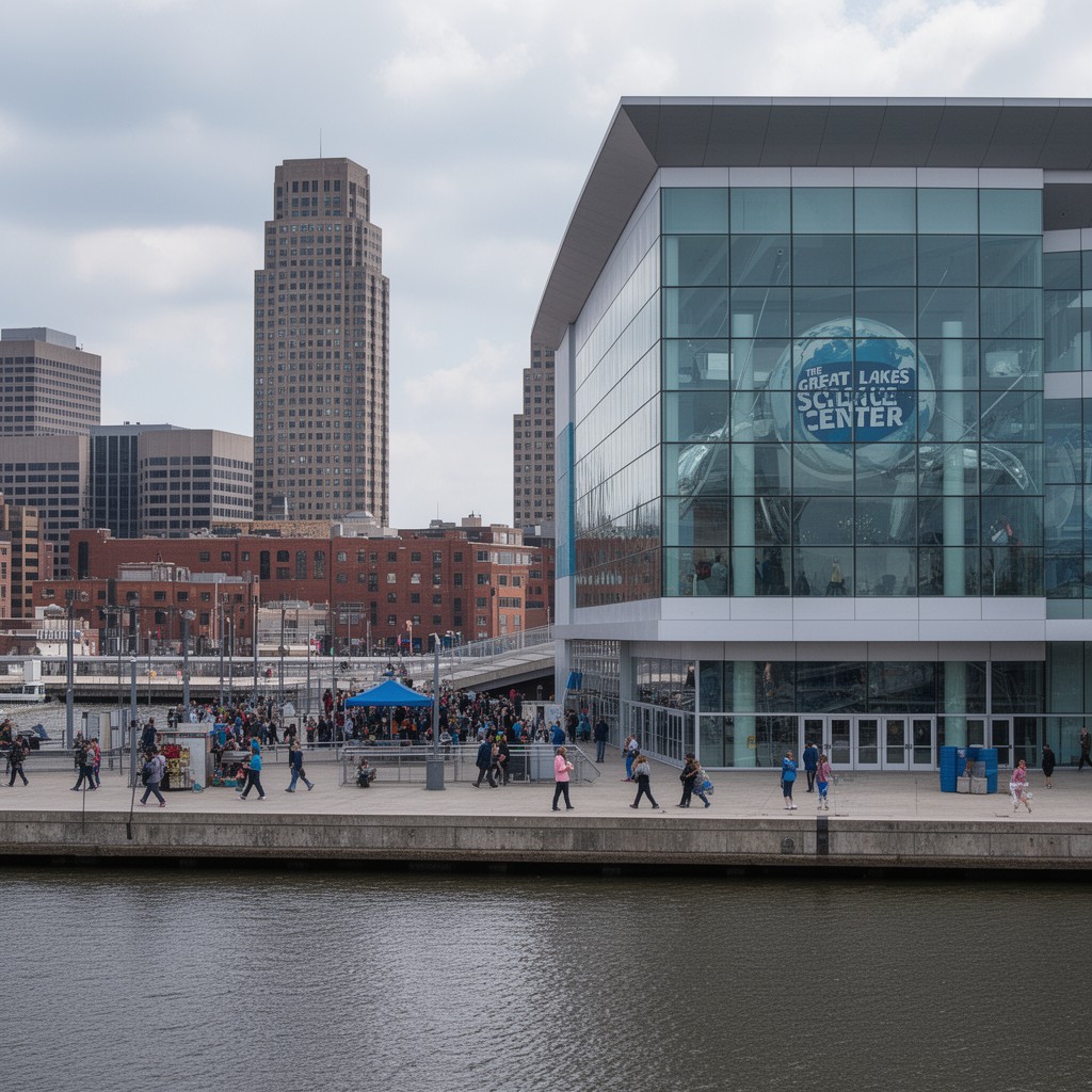 AI-generated illustration of Great Lakes Science Center