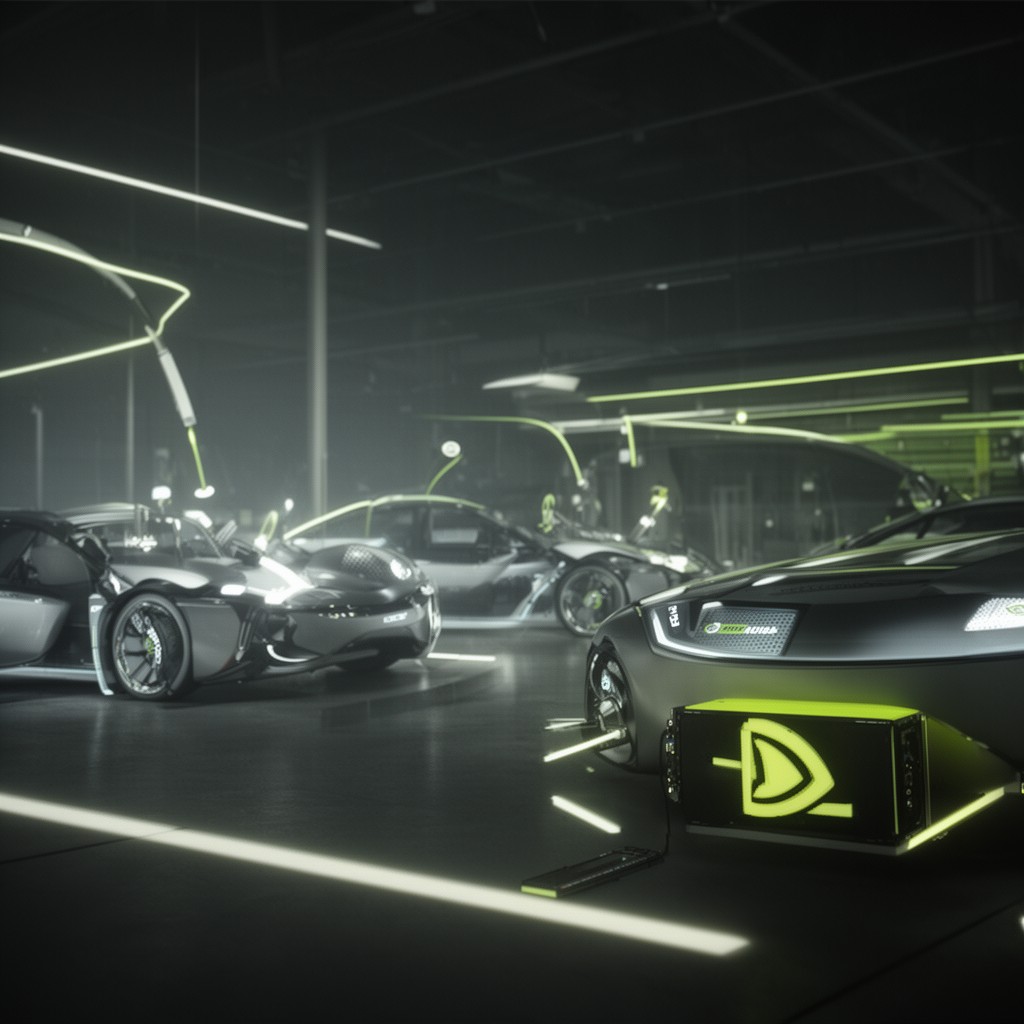 AI-generated illustration of NVIDIA DRIVE
