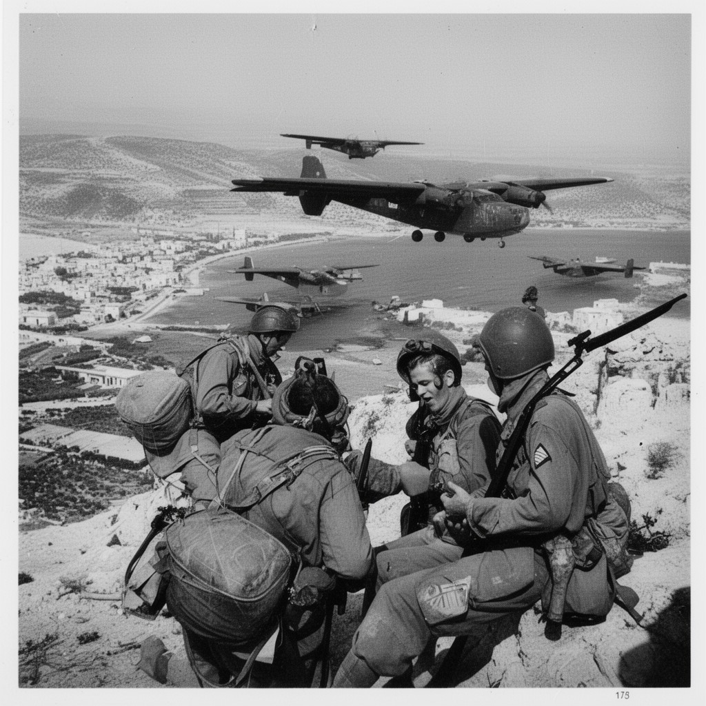 AI-generated illustration of Operation Ladbroke