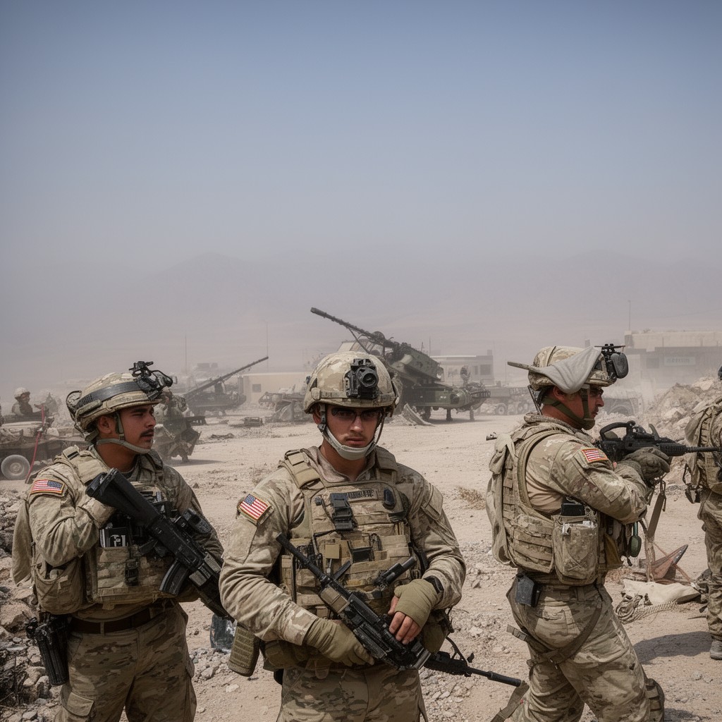 AI-generated illustration of Operation Enduring Freedom