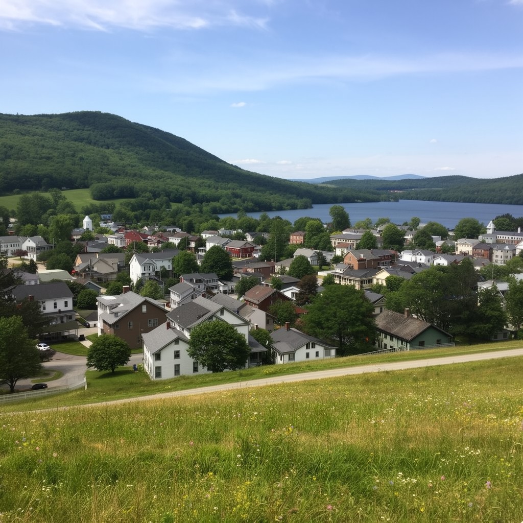 AI-generated illustration of Addison County, Vermont