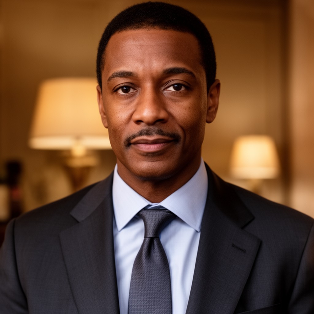 AI-generated illustration of Courtney B. Vance