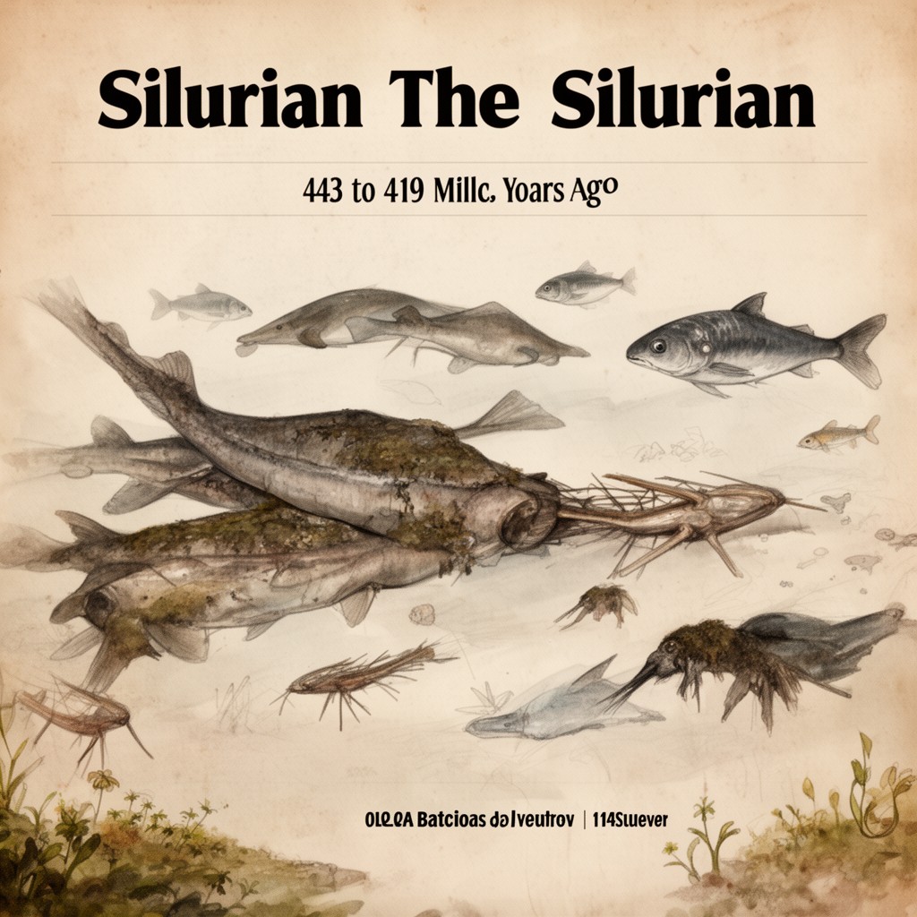 AI-generated illustration of Silurian