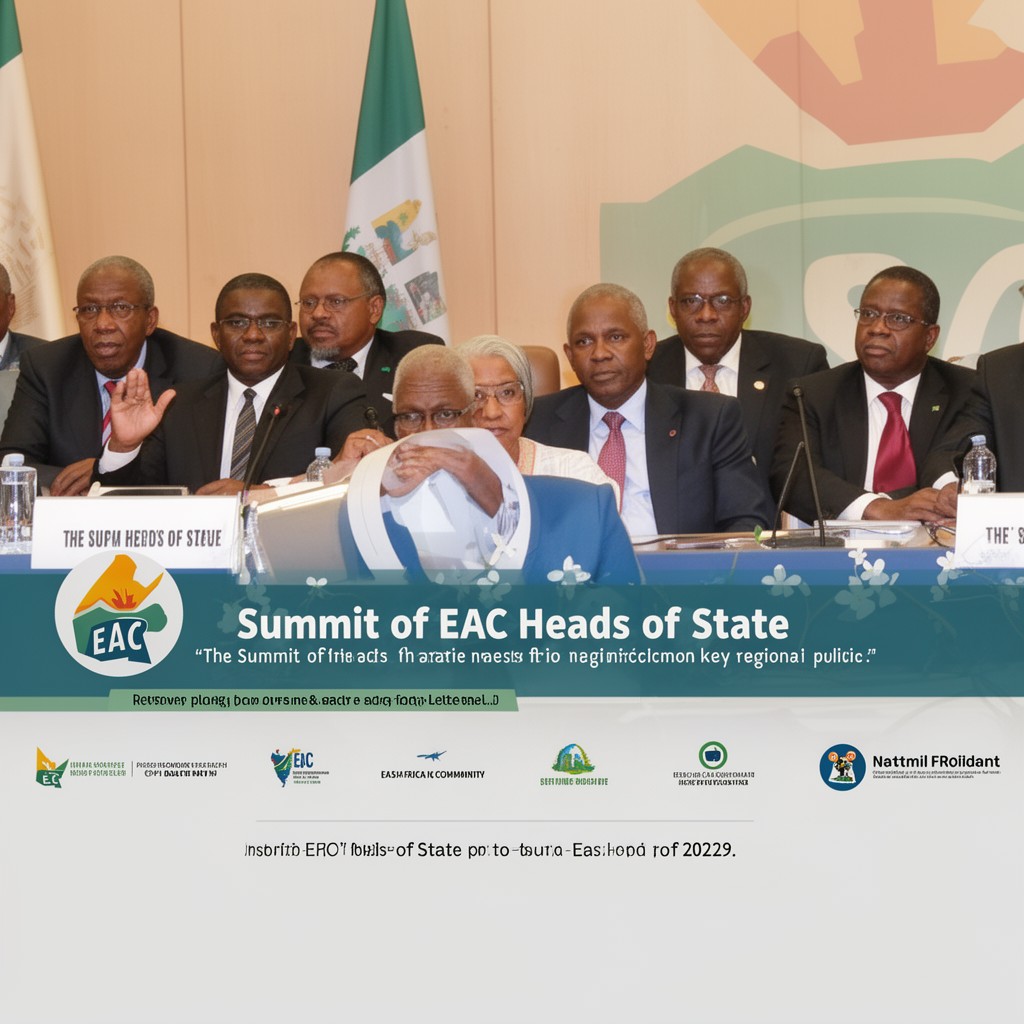 AI-generated illustration of Summit of EAC Heads of State