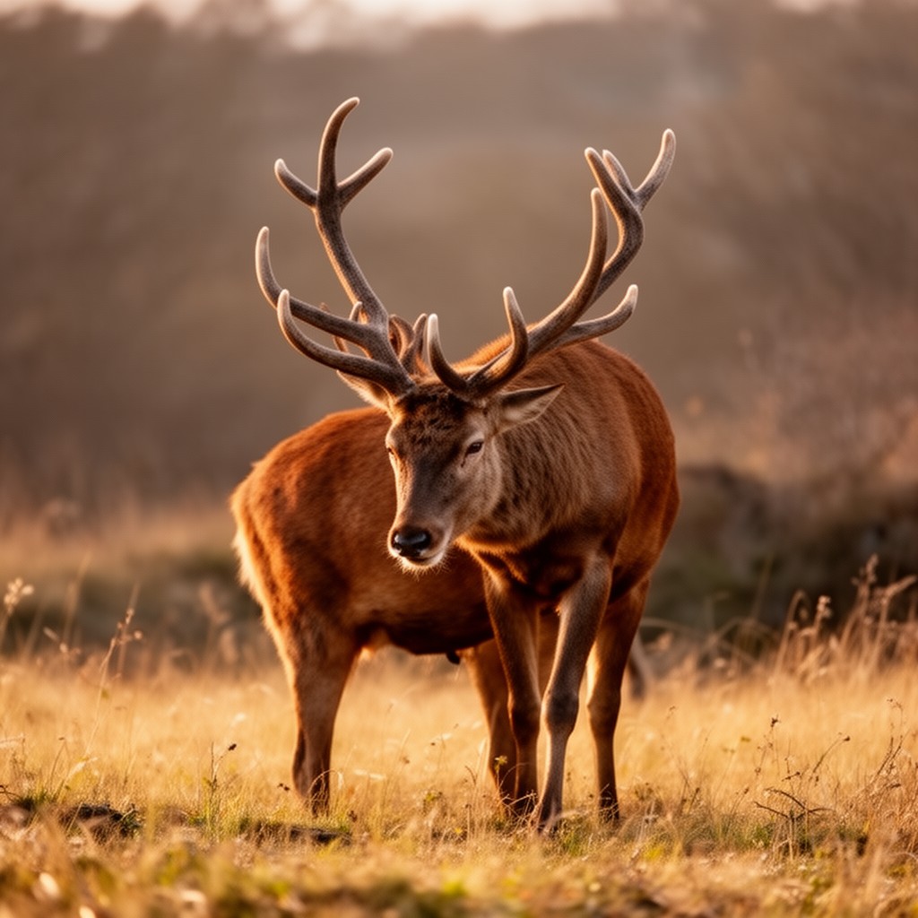 AI-generated illustration of Cervus elaphus