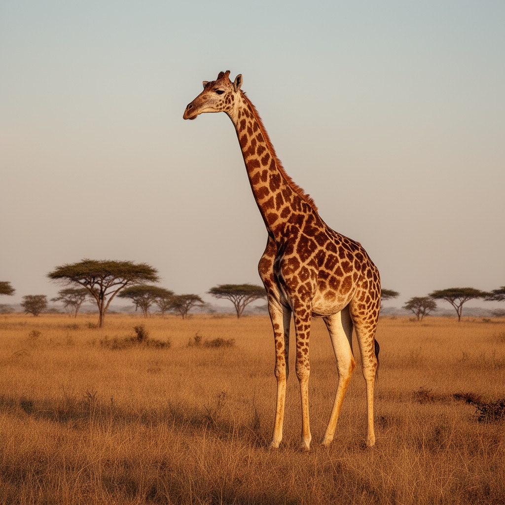 AI-generated illustration of Giraffa camelopardalis