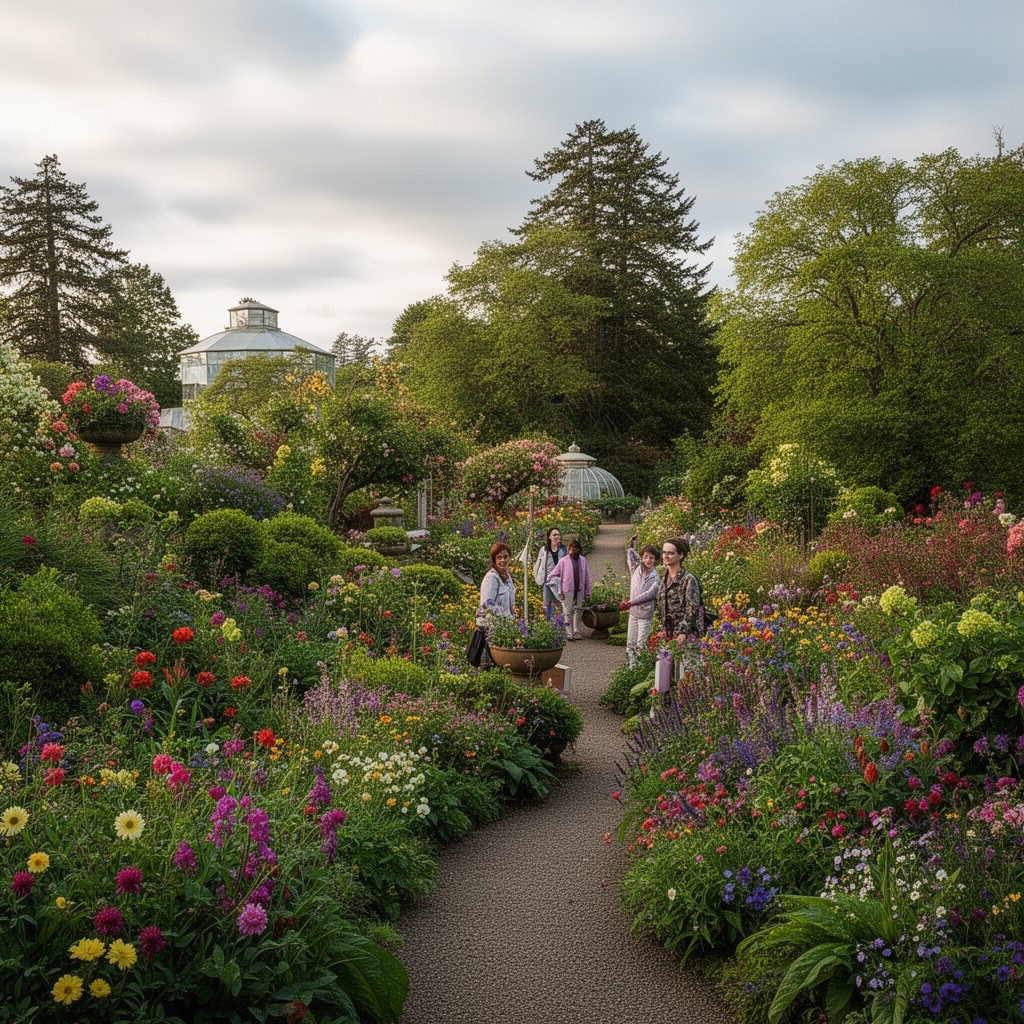 AI-generated illustration of Royal Botanic Garden Edinburgh