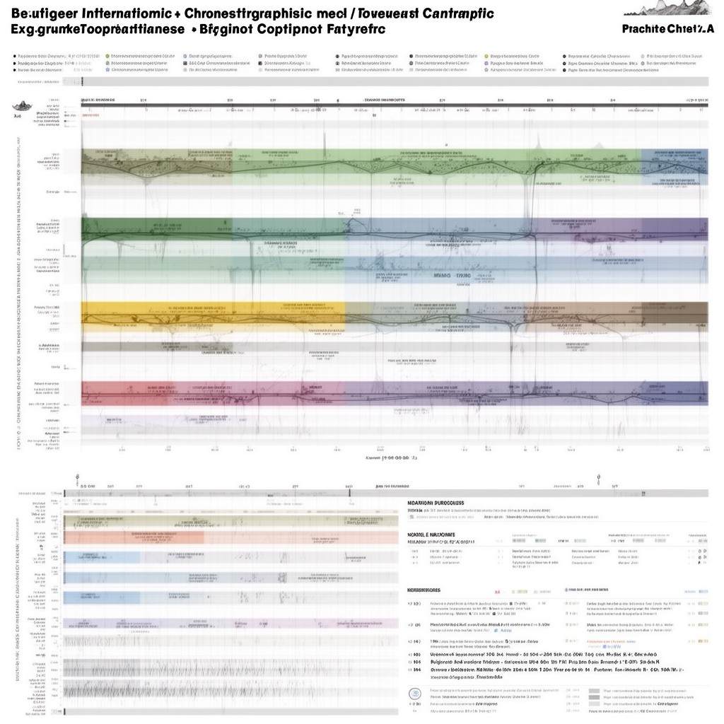 AI-generated illustration of International Chronostratigraphic Chart