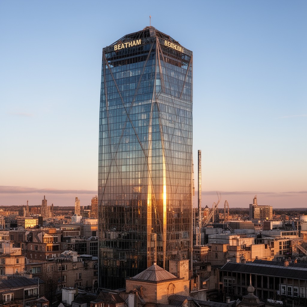 AI-generated illustration of Beetham Tower