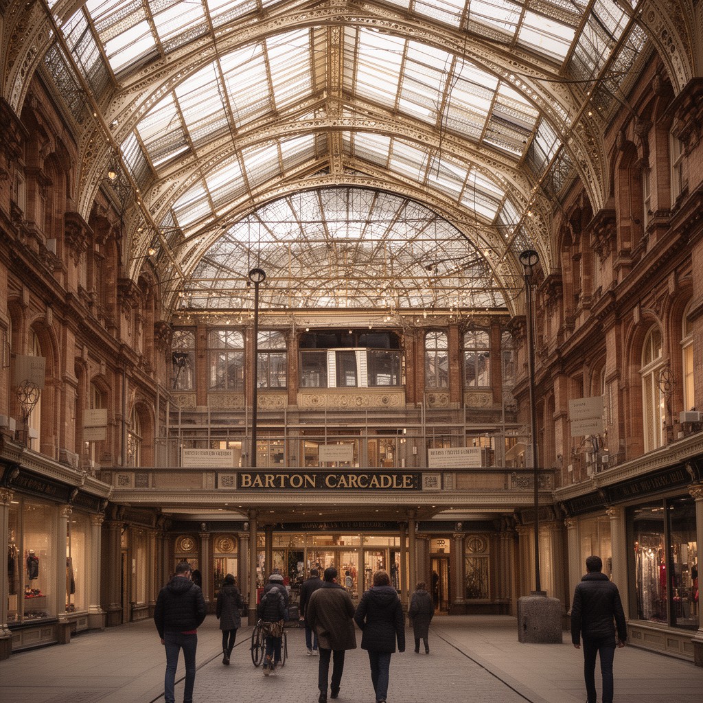 AI-generated illustration of Barton Arcade