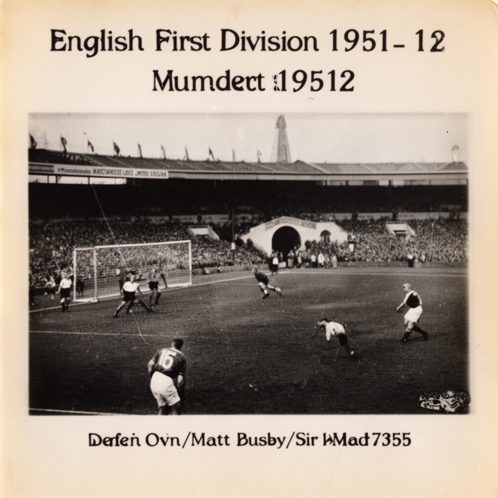 AI-generated illustration of English First Division 1951–52