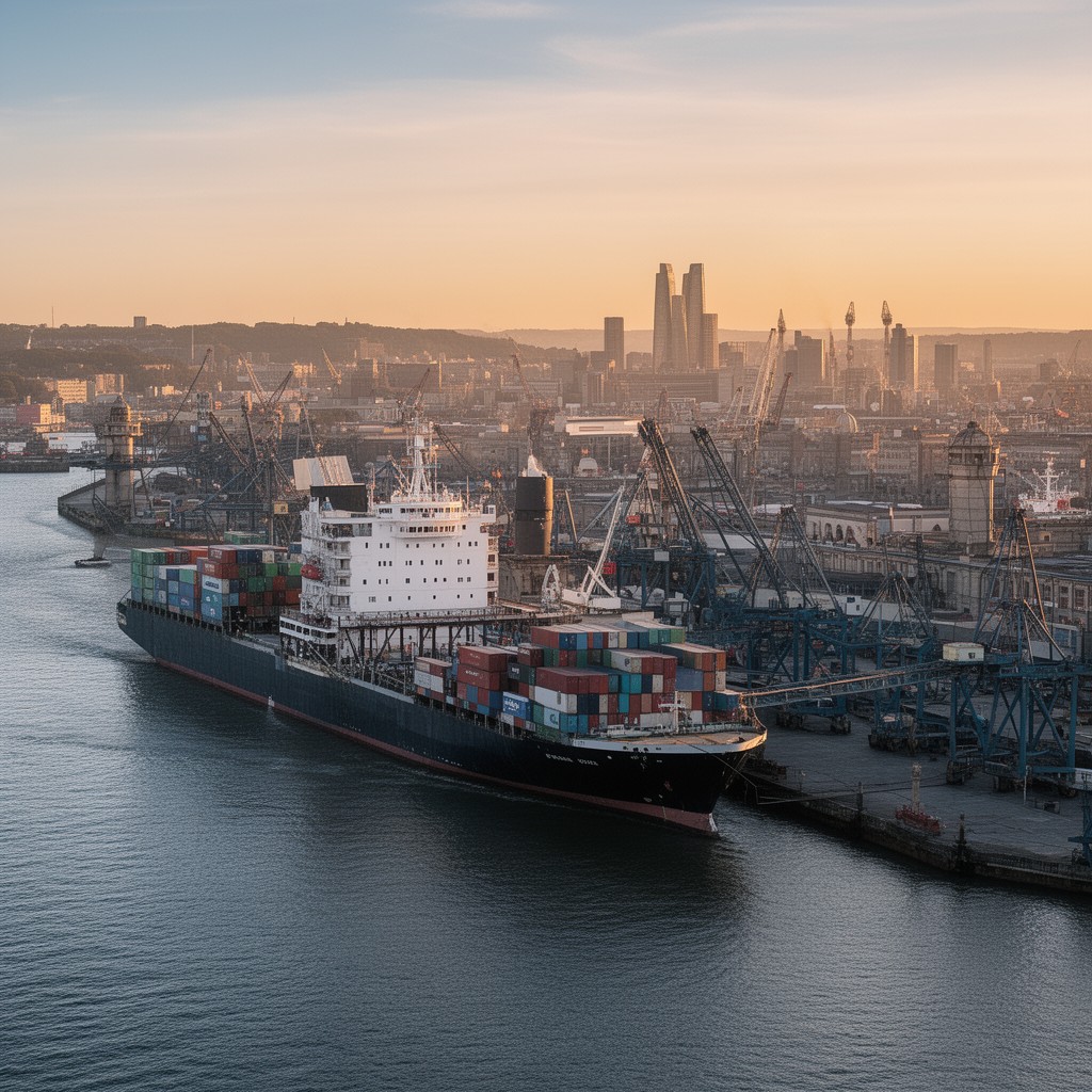 AI-generated illustration of Port of Liverpool