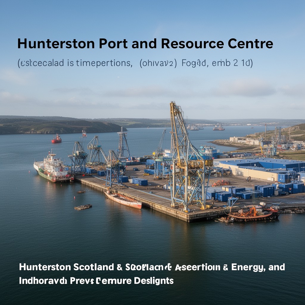 AI-generated illustration of Hunterston Port and Resource Centre