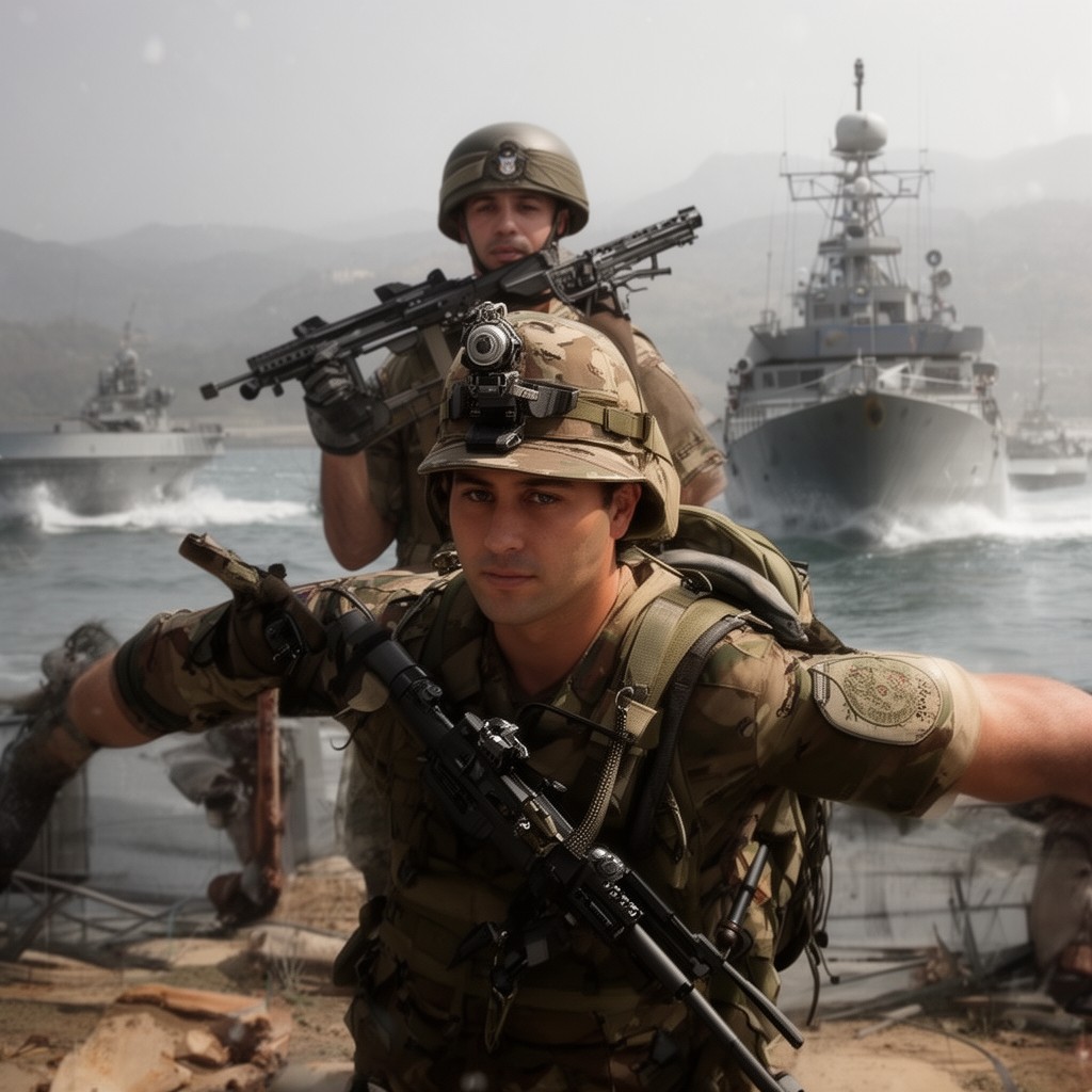 AI-generated illustration of Infantería de Marina (Spanish Marine Corps)