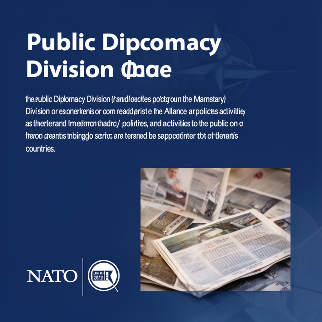 AI-generated illustration of Public Diplomacy Division