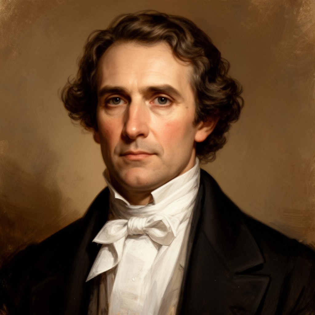 AI-generated illustration of Henry Wadsworth Longfellow