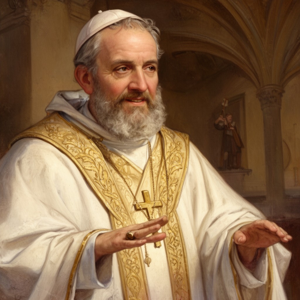 AI-generated illustration of Pope Leo I