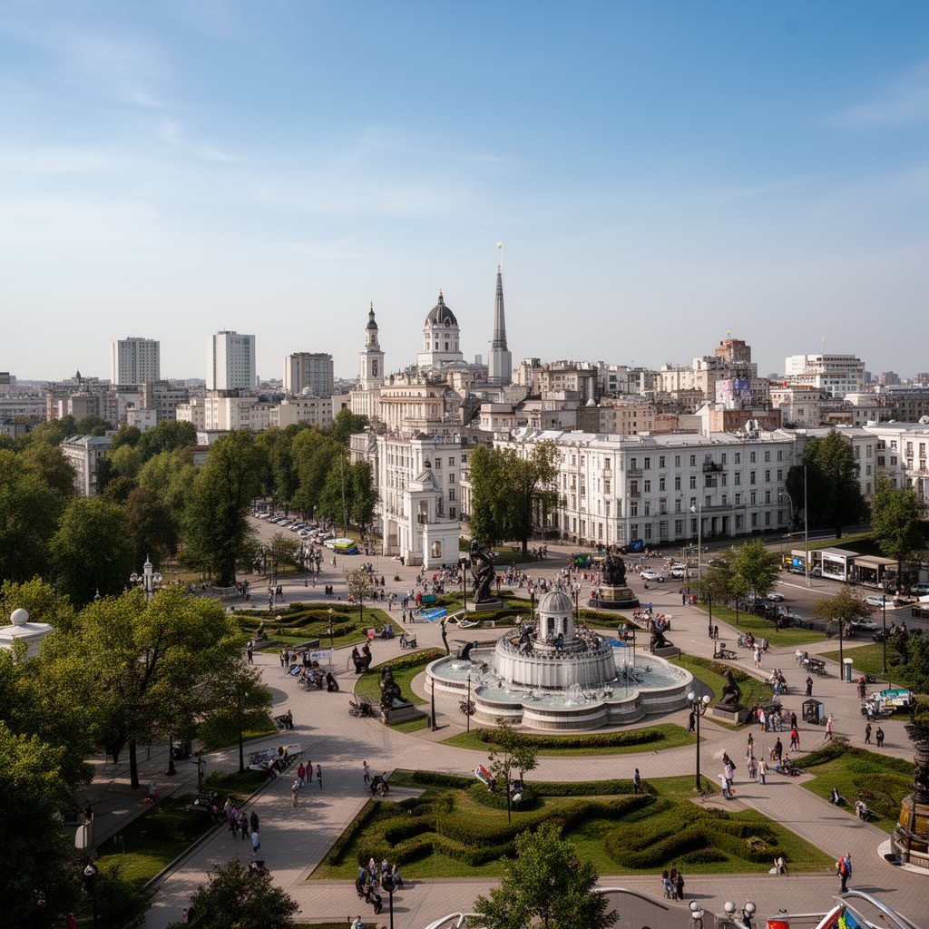 AI-generated illustration of Minsk