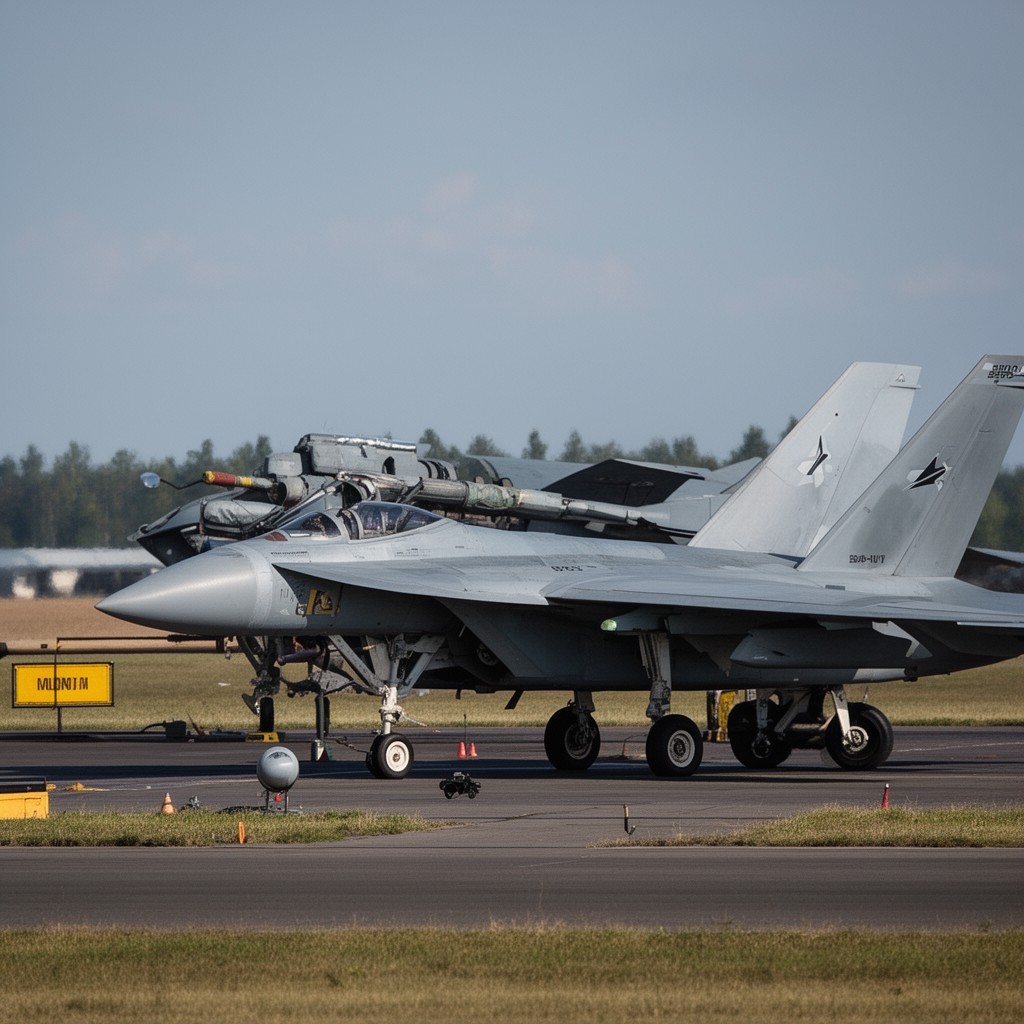 AI-generated illustration of Baltic Air Policing