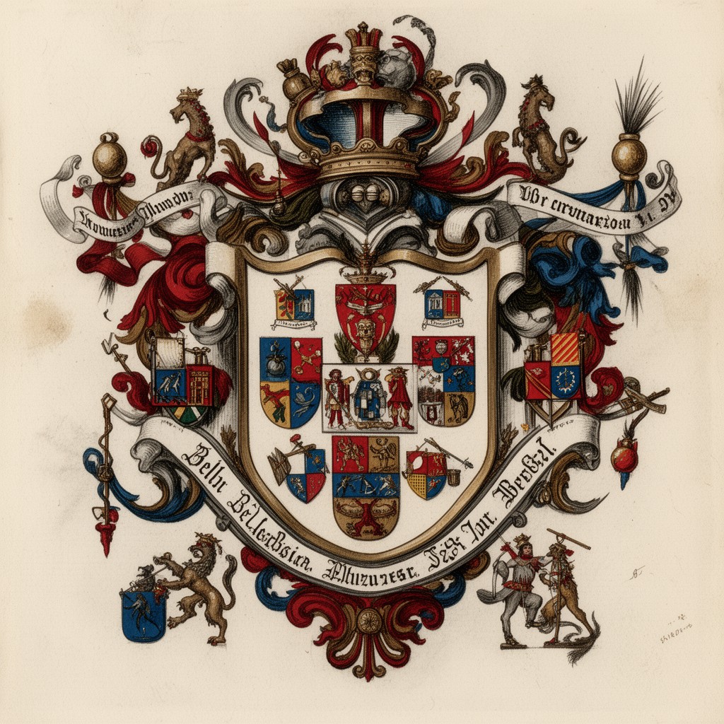 AI-generated illustration of Belgian heraldry