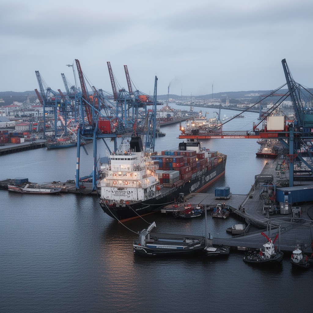 AI-generated illustration of Medway Ports