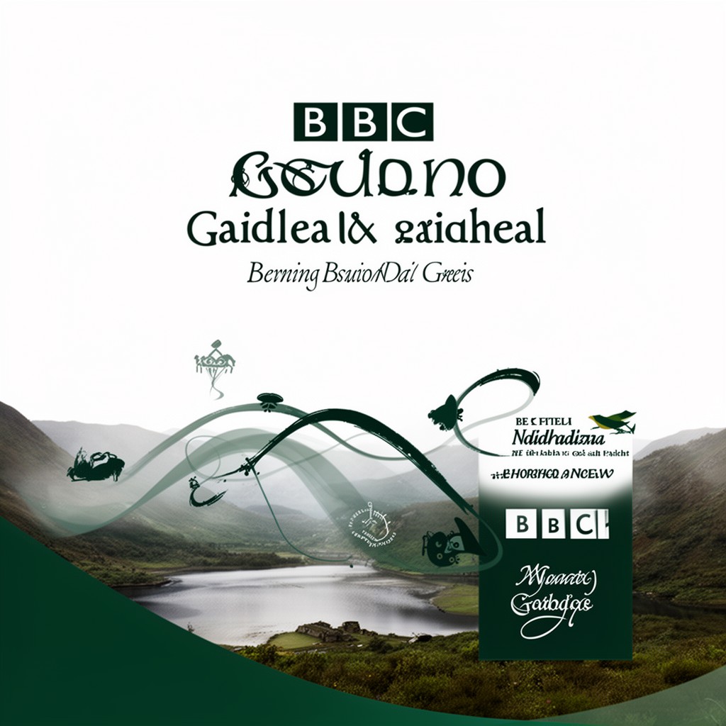 AI-generated illustration of BBC Radio nan Gàidheal