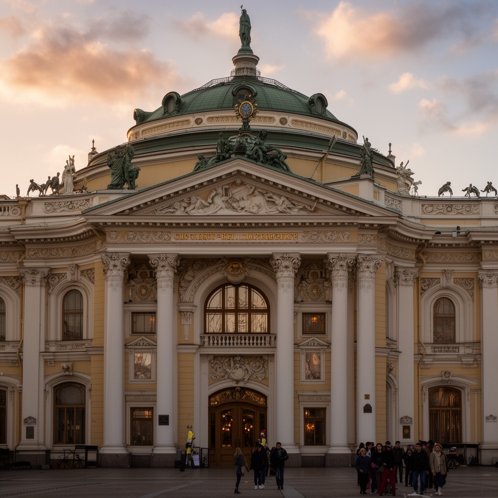 AI-generated illustration of Saint Petersburg Conservatory (through artists and productions)