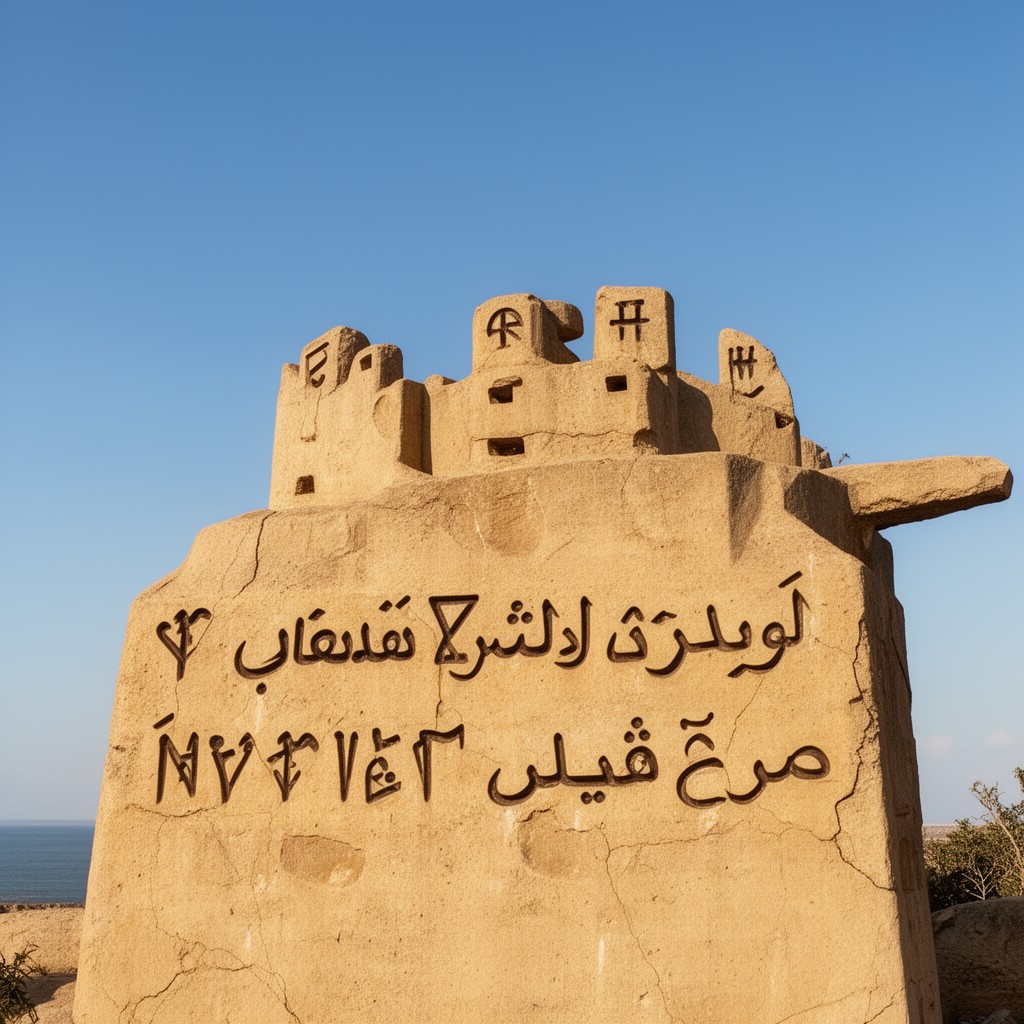 AI-generated illustration of Phoenician alphabet