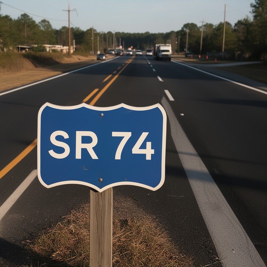 AI-generated illustration of SR 74