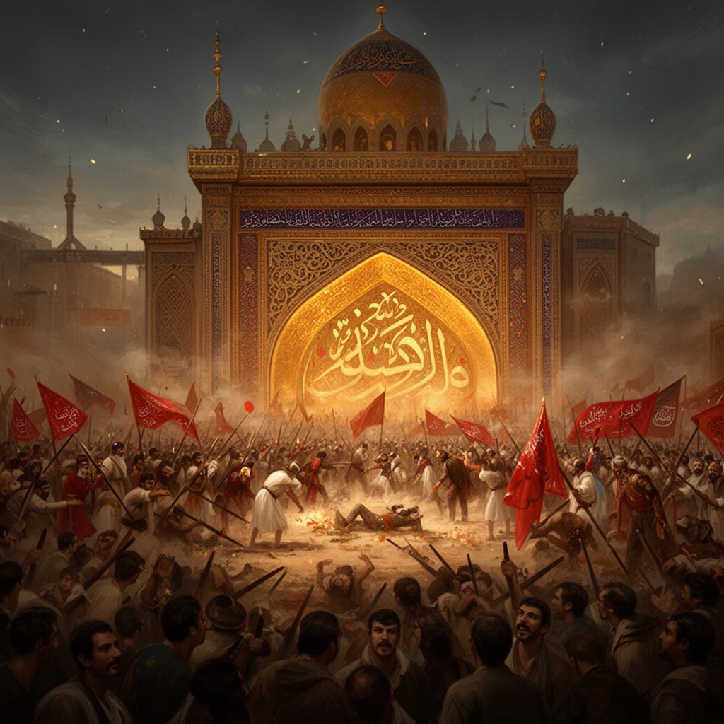 AI-generated illustration of Battle of Karbala
