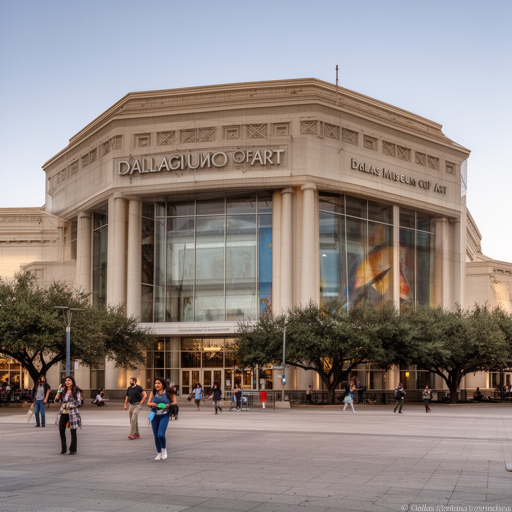 AI-generated illustration of Dallas Museum of Art