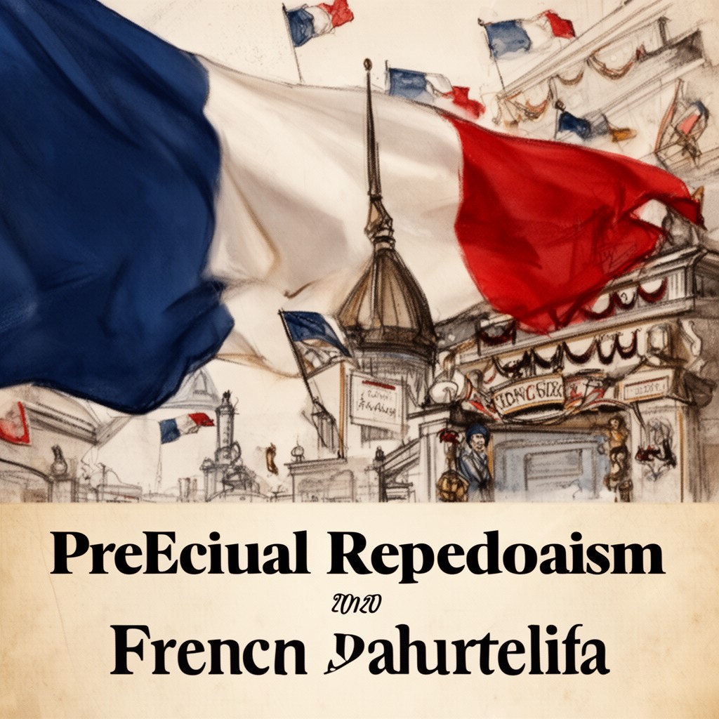 AI-generated illustration of French republicanism
