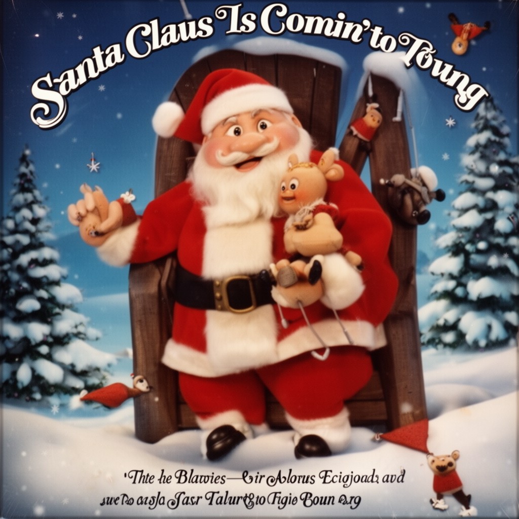 AI-generated illustration of Santa Claus Is Comin' to Town
