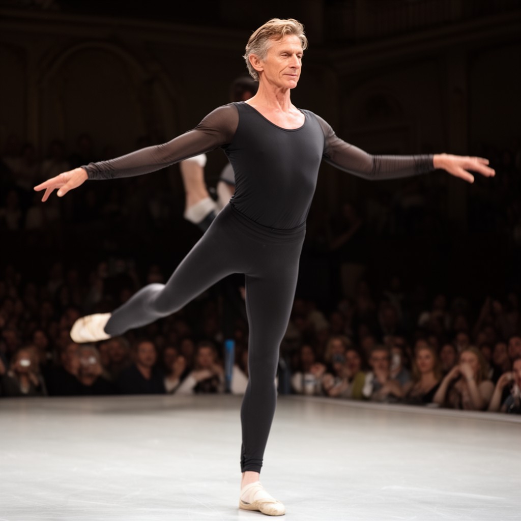 AI-generated illustration of Mikhail Baryshnikov