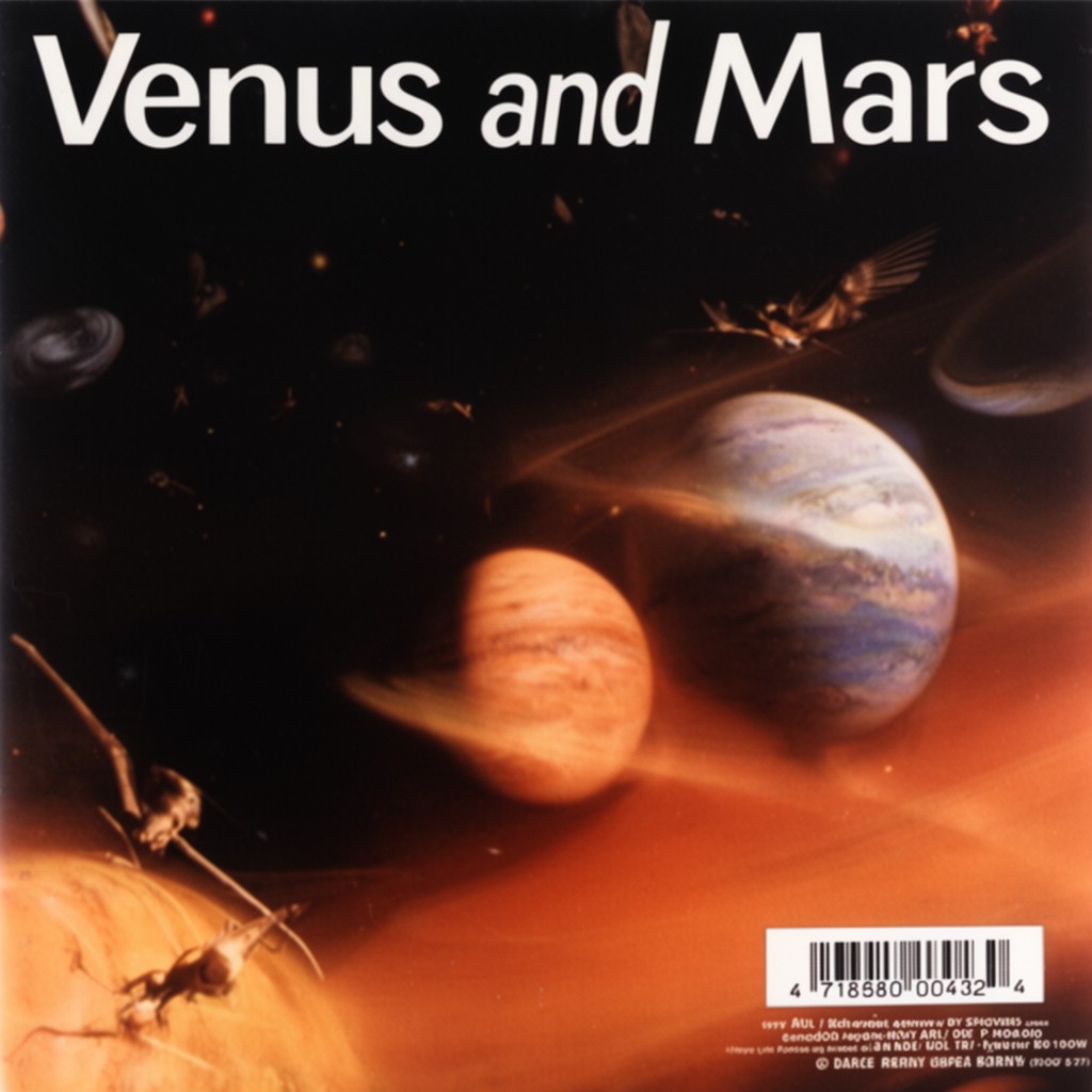 AI-generated illustration of Venus and Mars