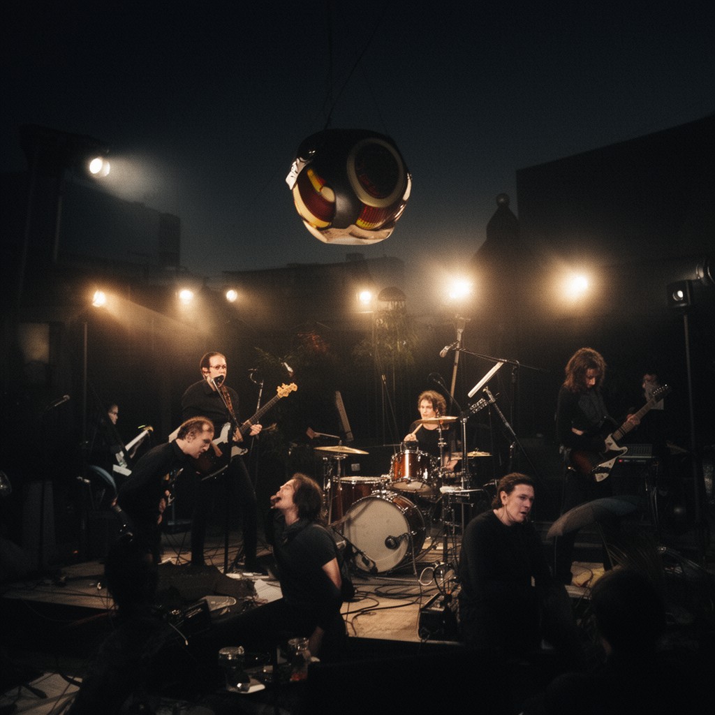 AI-generated illustration of Radiohead