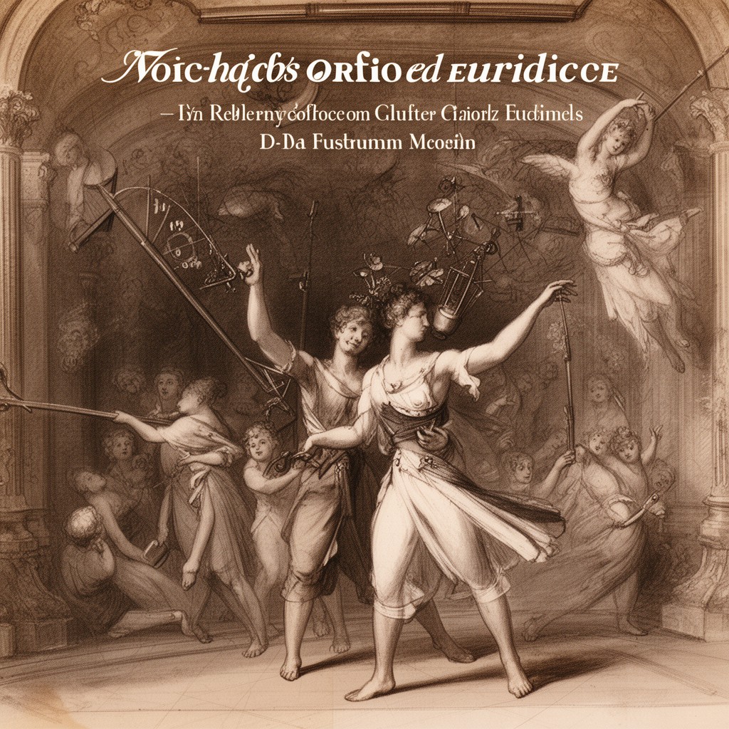 AI-generated illustration of Gluck’s Orfeo ed Euridice ballet music