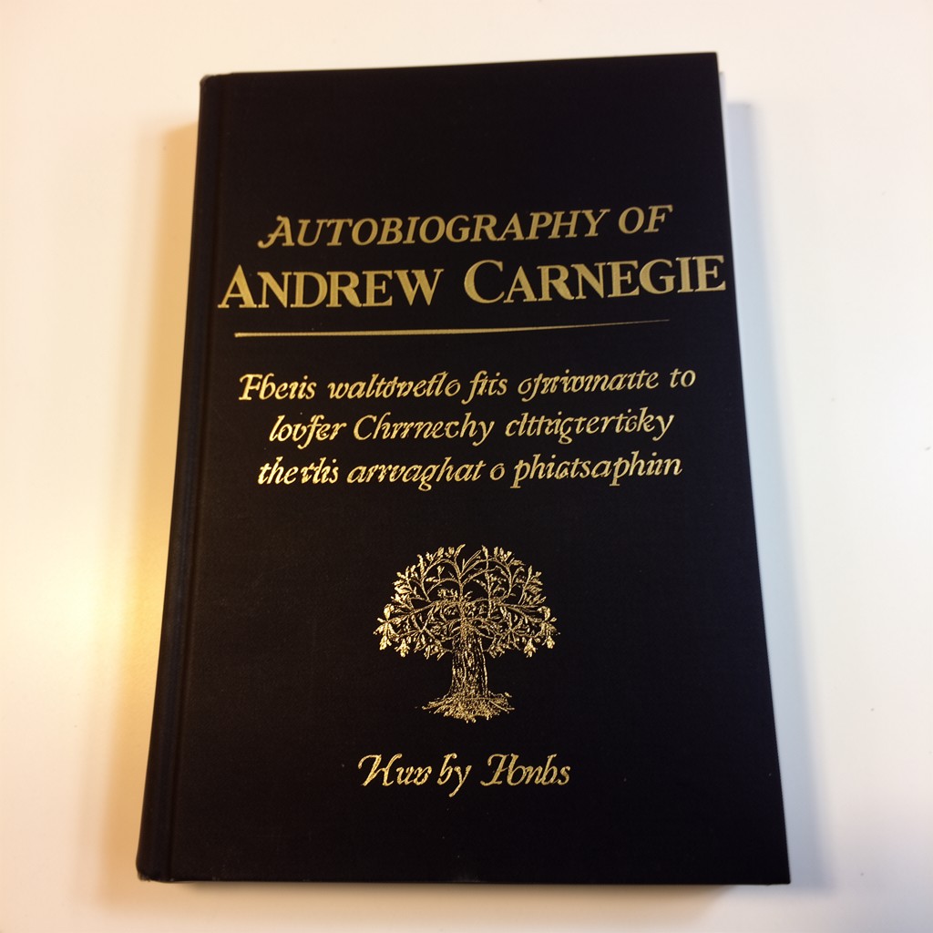 AI-generated illustration of Autobiography of Andrew Carnegie