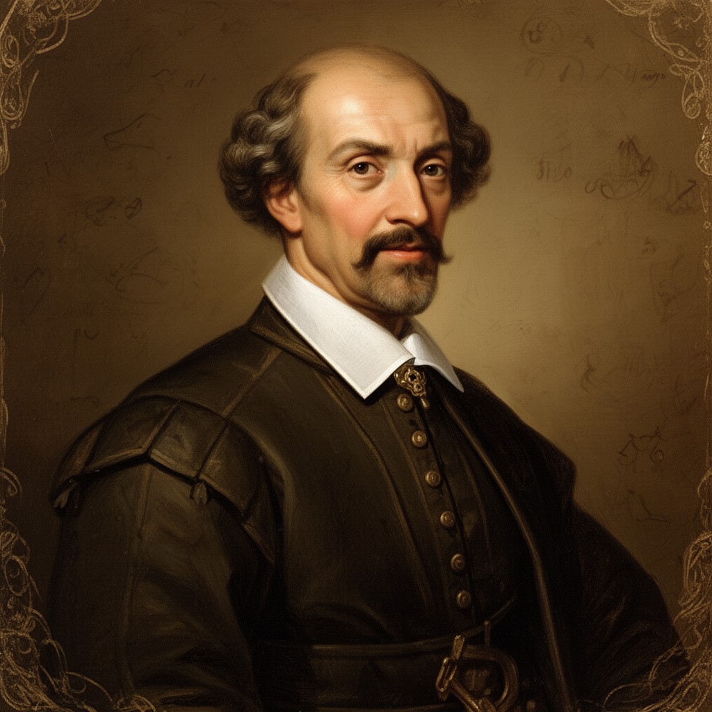 AI-generated illustration of Miguel de Cervantes