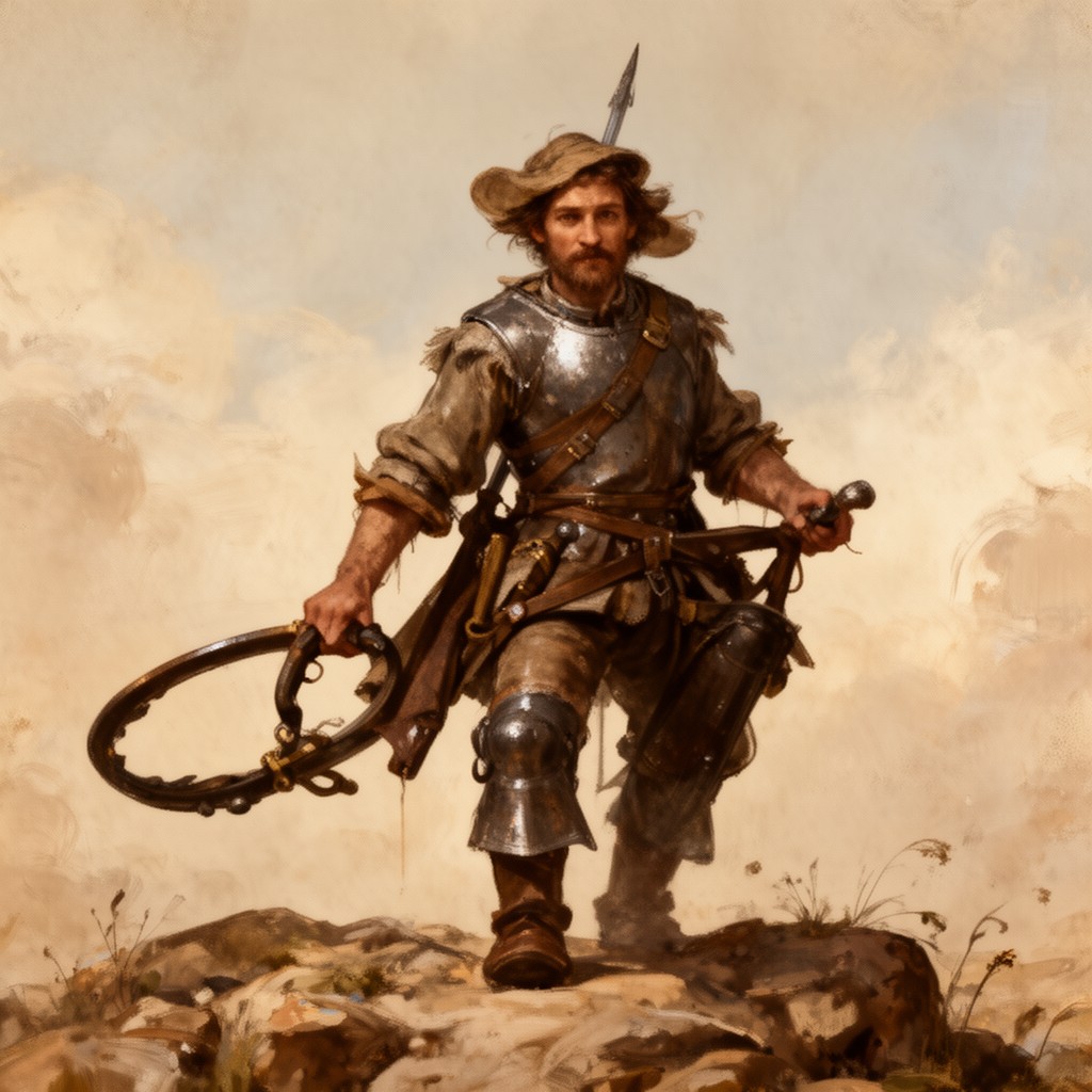 AI-generated illustration of Sancho Panza