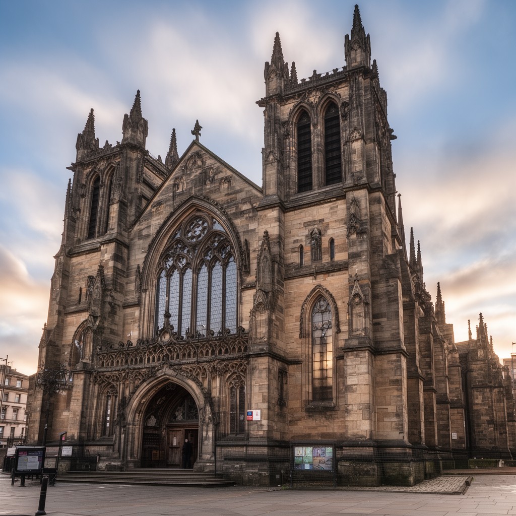 AI-generated illustration of Glasgow Cathedral