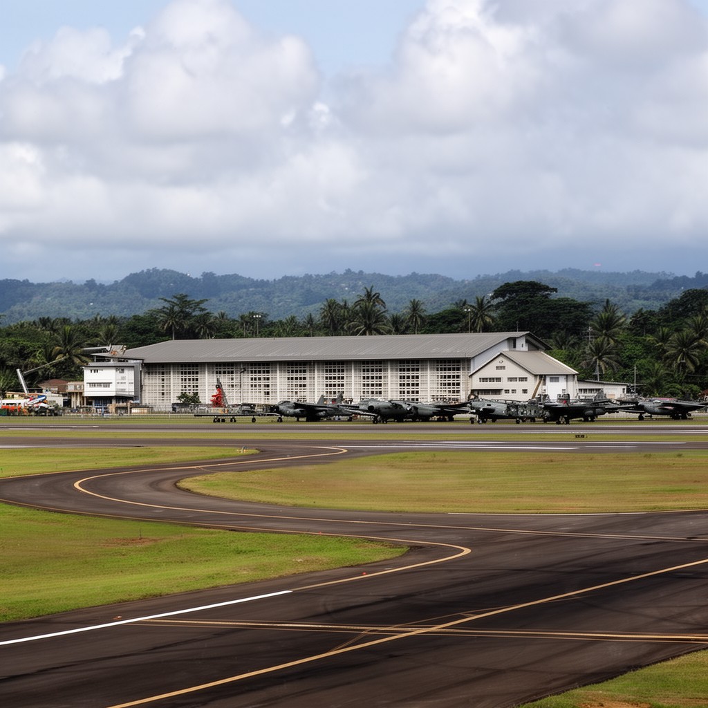 AI-generated illustration of Rio Hato airfield
