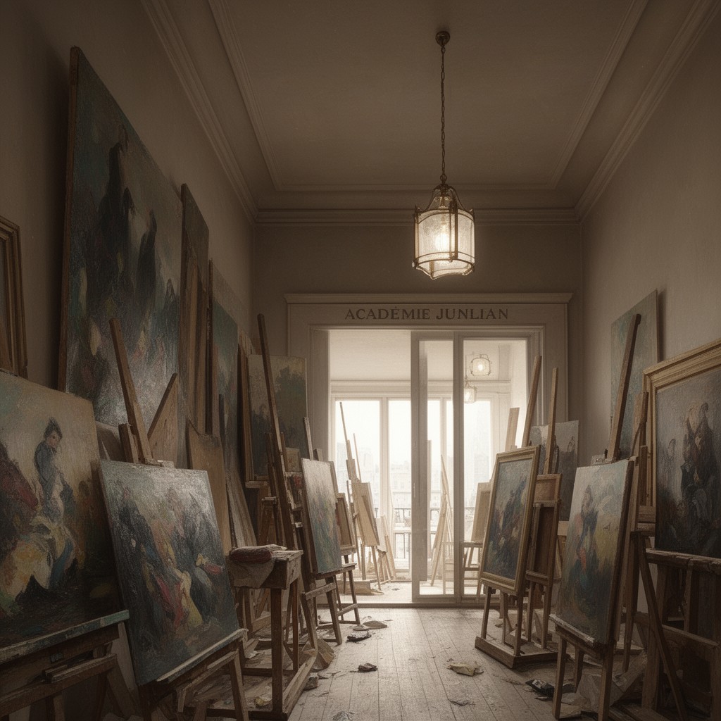 AI-generated illustration of Académie Julian