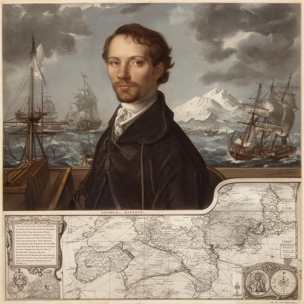 AI-generated illustration of Willem Barentsz