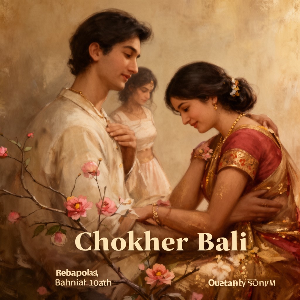AI-generated illustration of Chokher Bali