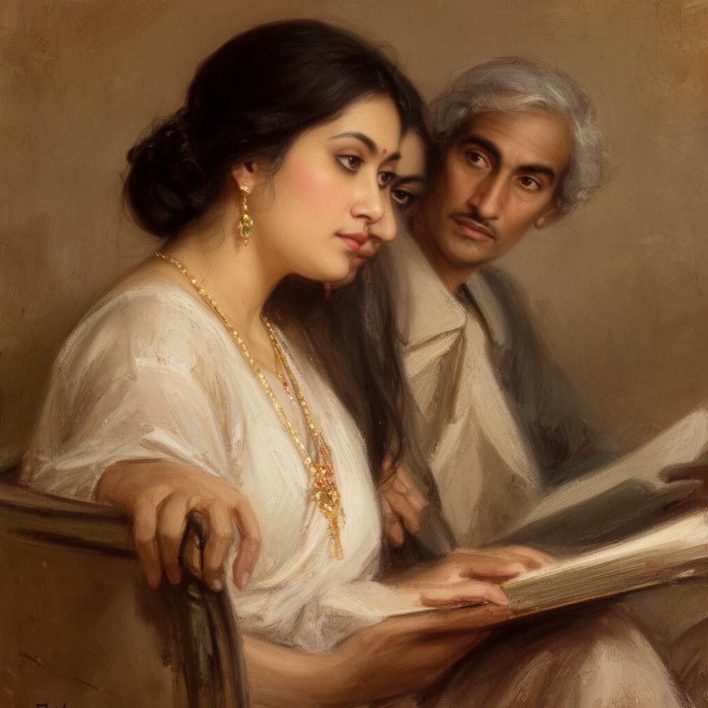 AI-generated illustration of Mrinalini Devi