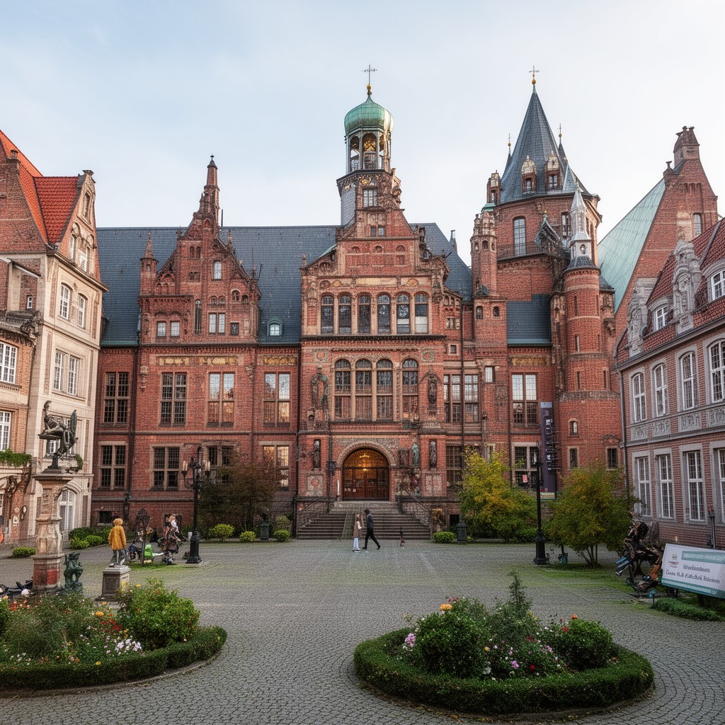 AI-generated illustration of Lübeck Katharineum