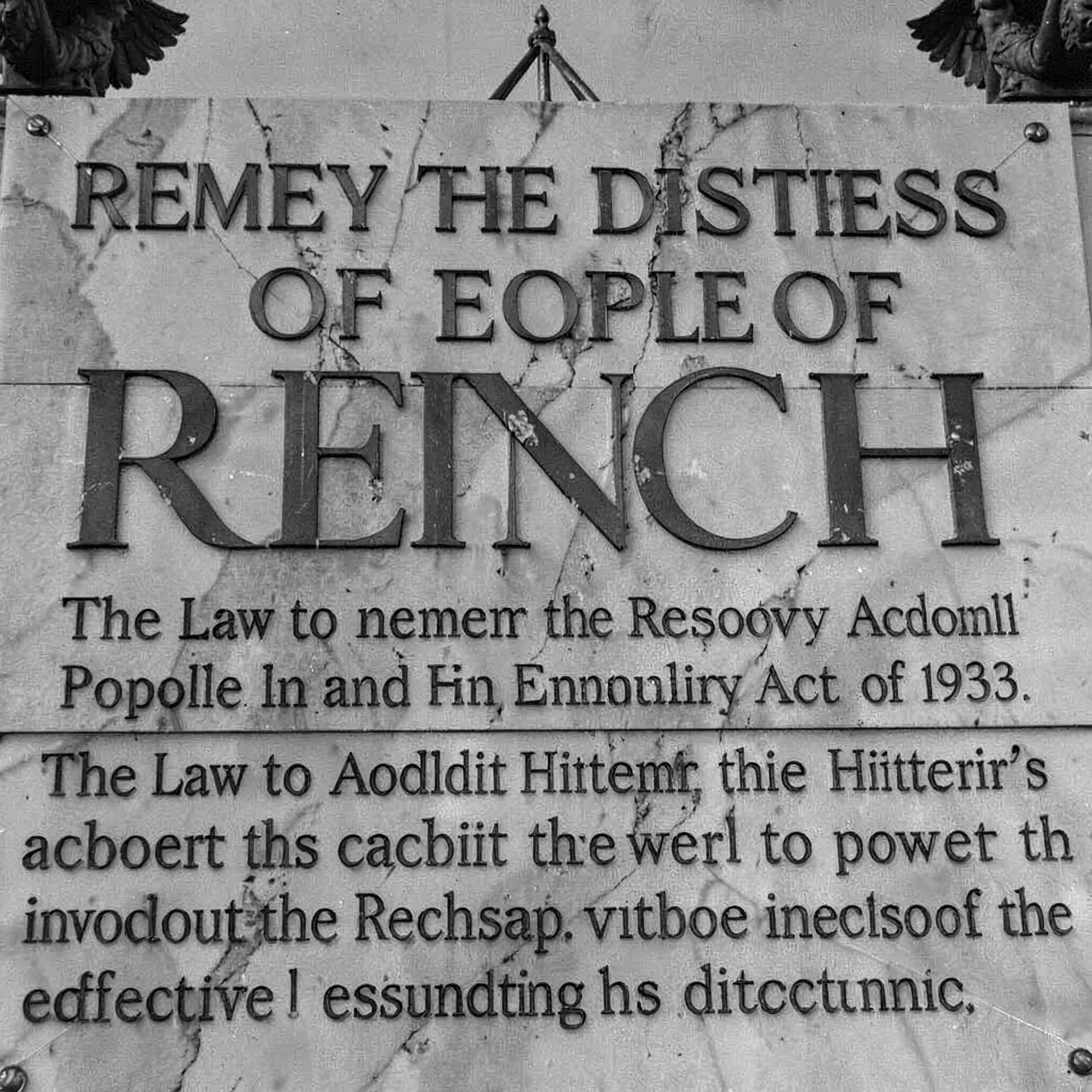 AI-generated illustration of Law to Remedy the Distress of People and Reich